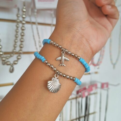 PULSERA CELESTE OSTRA