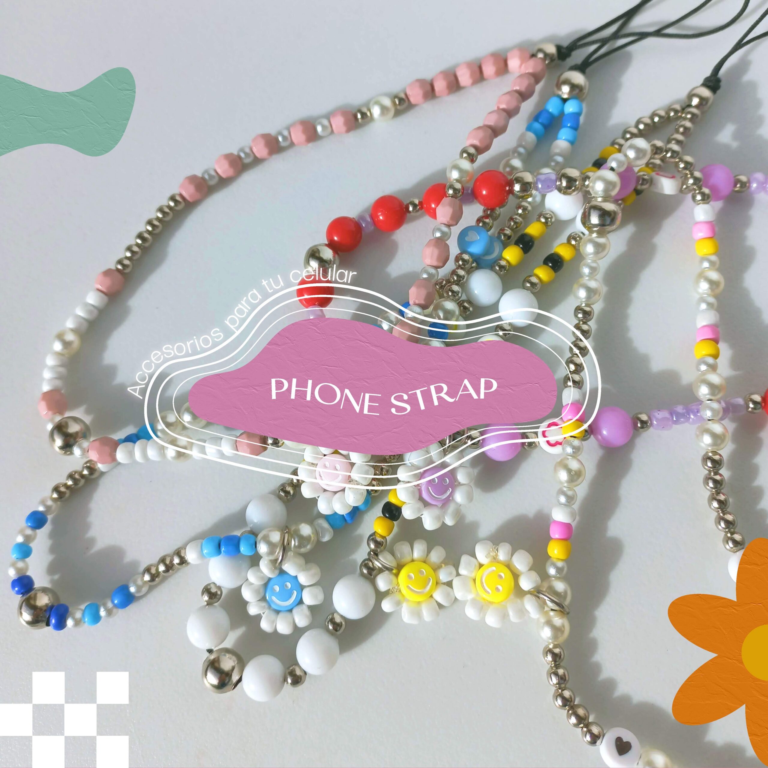 PHONE STRAP 📱 CORREA PARA CELULAR 💛