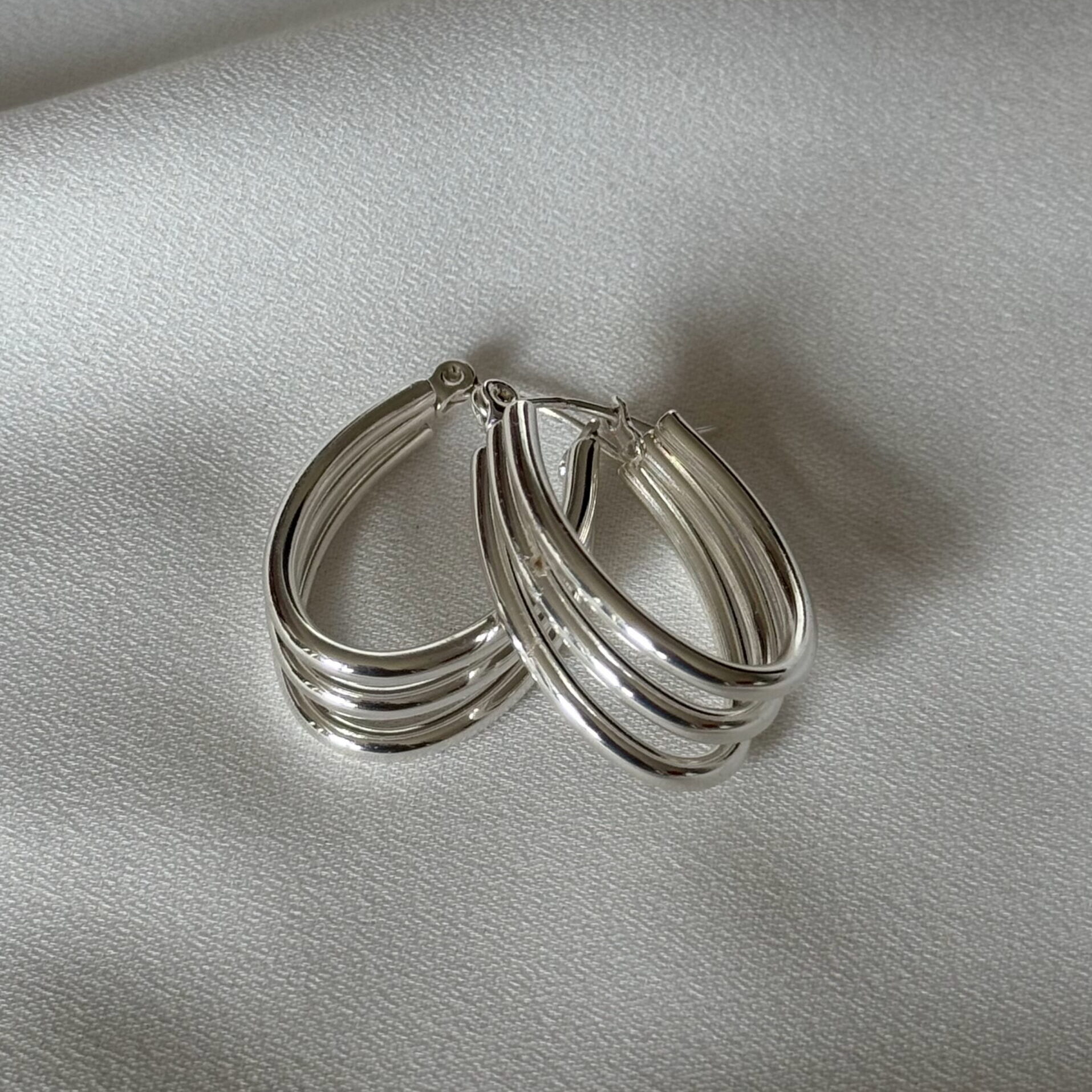 AROS GOTA - ACERO BLANCO 💧✨