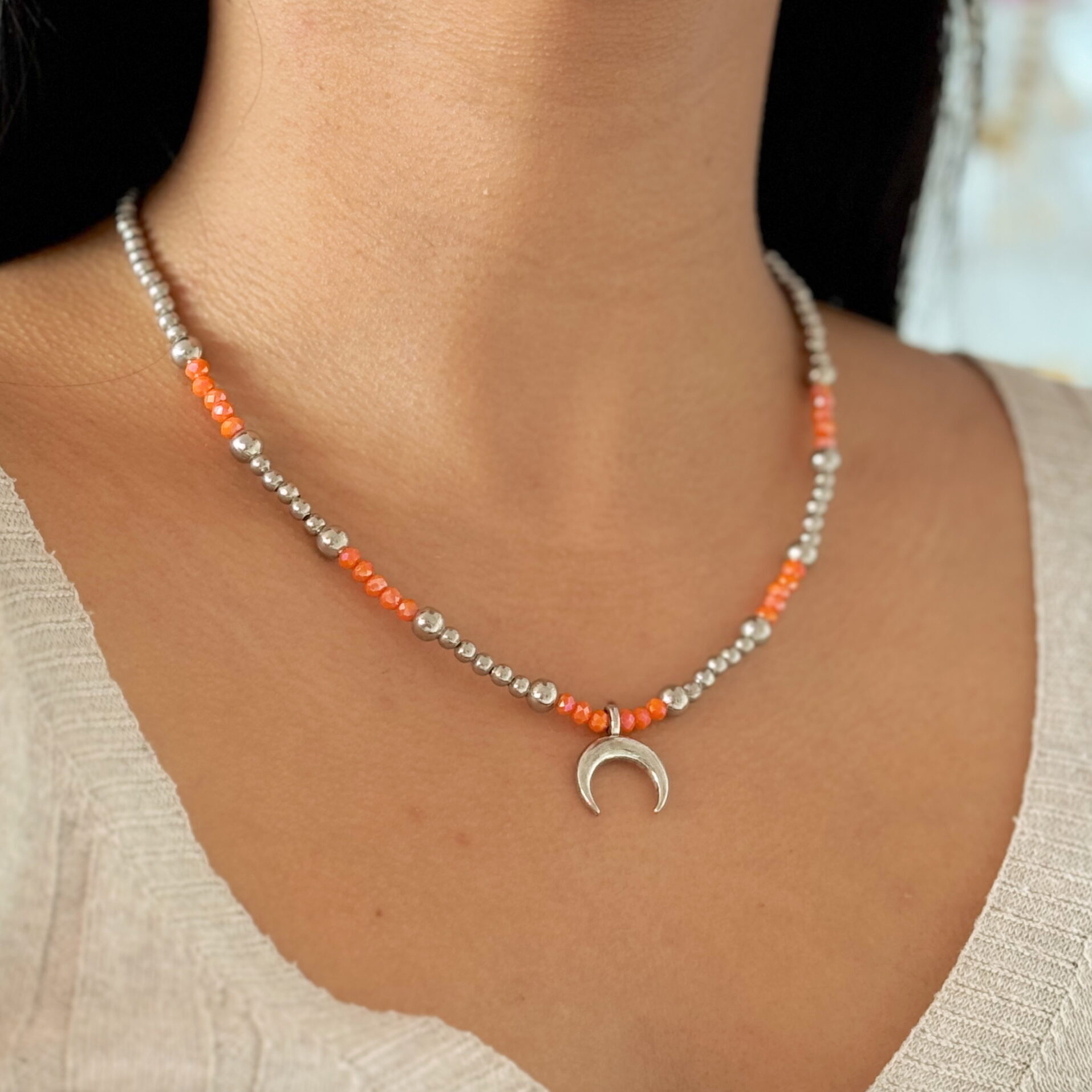 COLLAR ORANGE MOON 🌙🧡