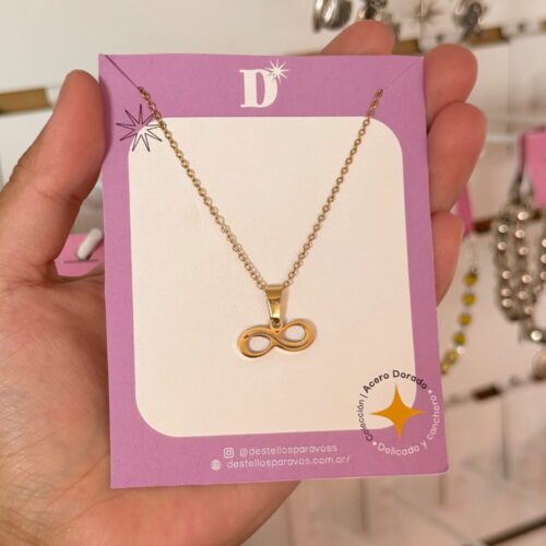 COLLAR INFINITO - ACERO DORADO ♾️