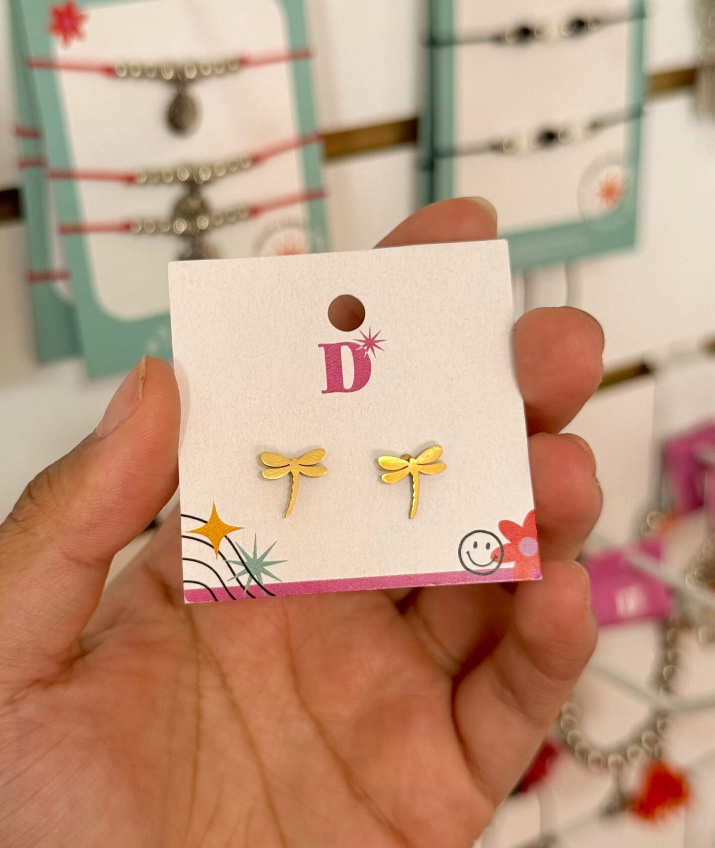 AROS MINI LIBÉLULA 🤍✨