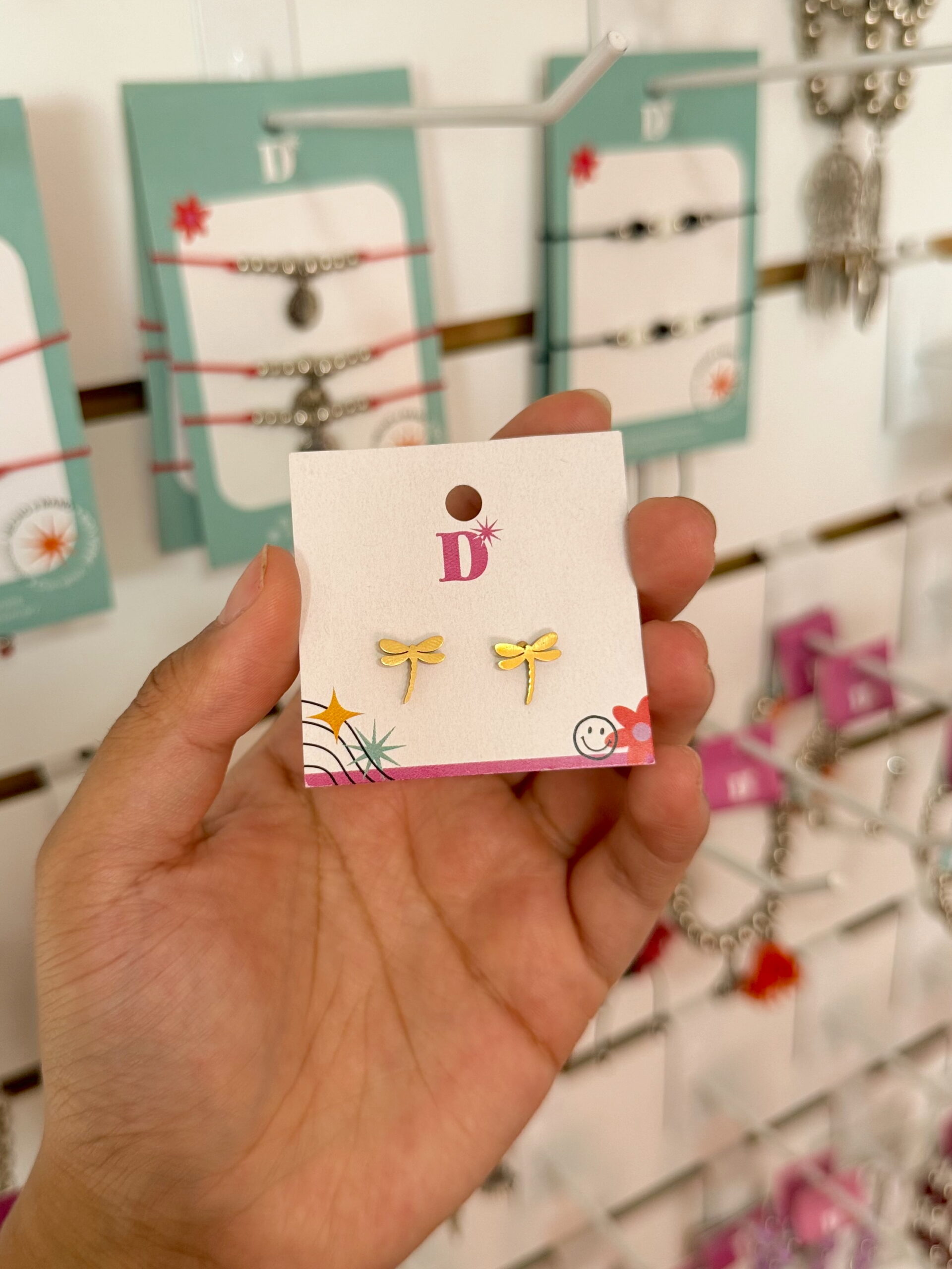 AROS MINI LIBÉLULA 🤍✨