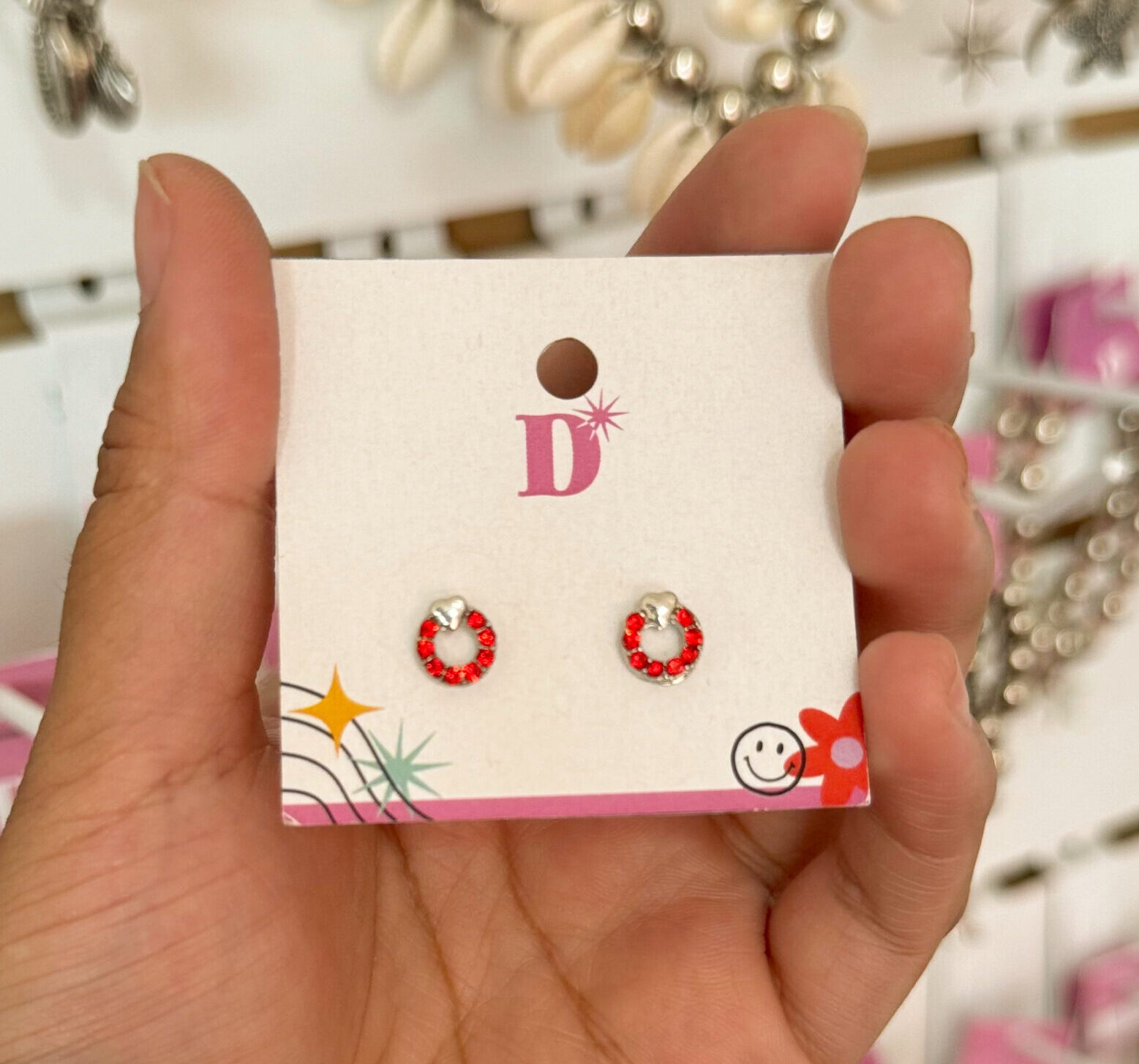 AROS MINI STRASS - CORAZON ♥️✨