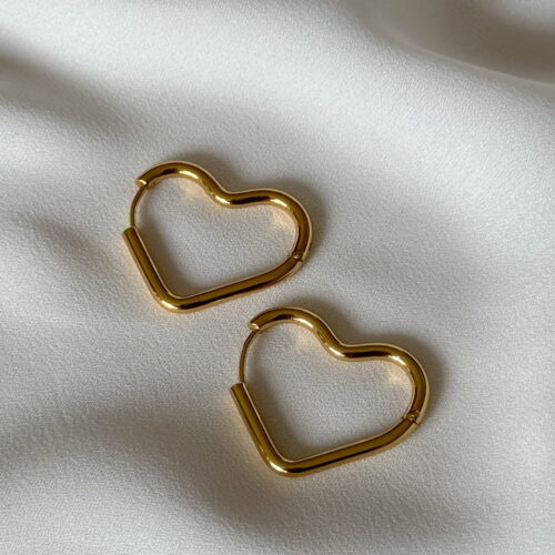 AROS CORAZON MEDIANOS DORADOS💛✨