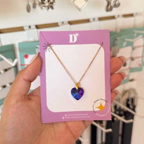 COLLAR LOVE - ACERO DORADO 💙
