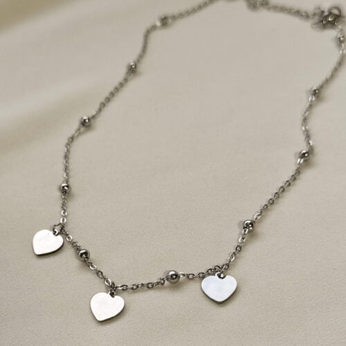 COLLAR 3 CORAZONES PERSONALIZADO